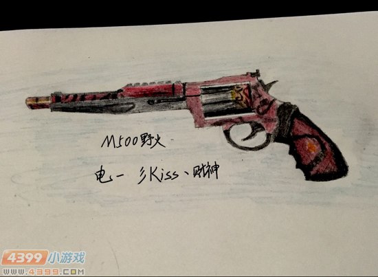 生死狙击玩家手绘-M500野火