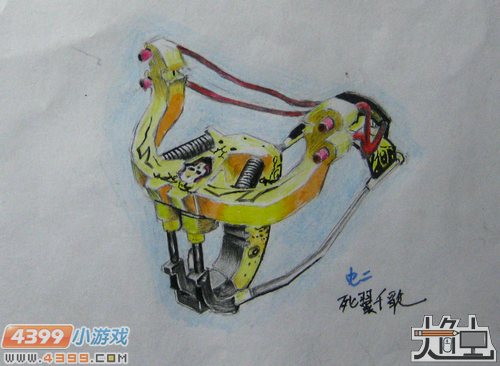 生死狙击玩家手绘-黄金弹弓