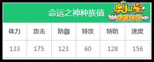 奥拉星命运之神种族值解析