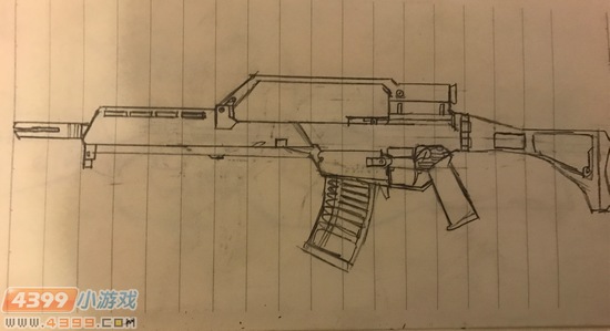 生死狙击玩家手绘-G36