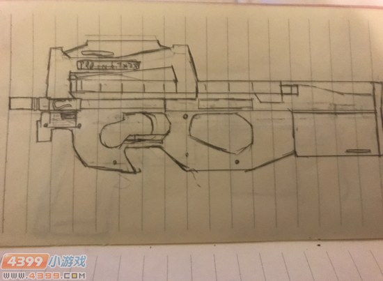 生死狙击玩家手绘-P90