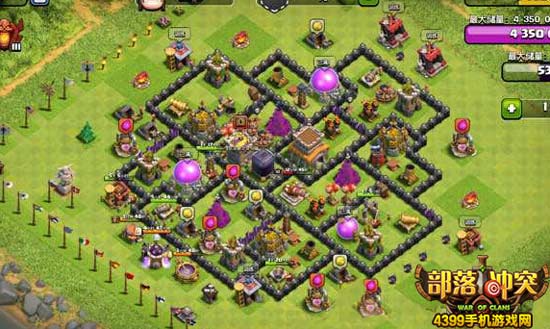 部落冲突8本最强布阵2017 COC8本护资源神阵推荐