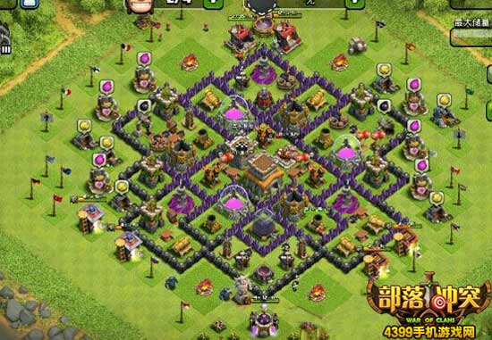 部落冲突8本最强布阵2017 COC8本护资源神阵推荐