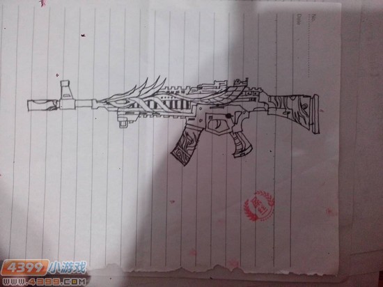 生死狙击玩家手绘-AK12凤凰