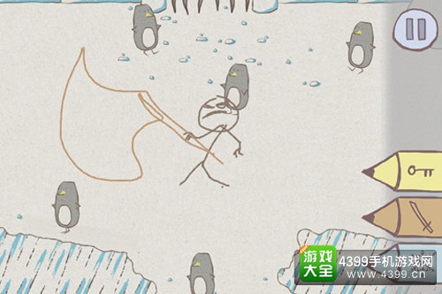 画个火柴人画斧头