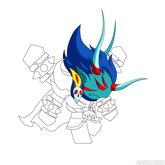 板绘罗骞驮过程-4399star点点