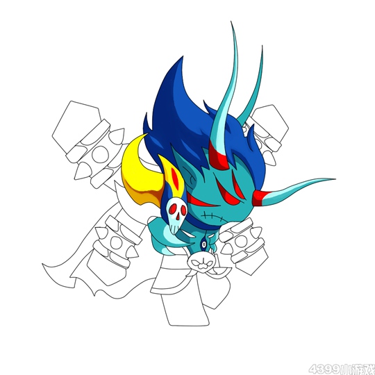板绘罗骞驮过程-4399star点点