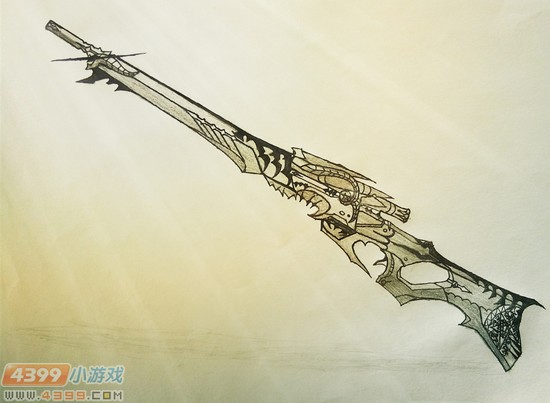 生死狙击玩家手绘-霸气的炎魔咆哮