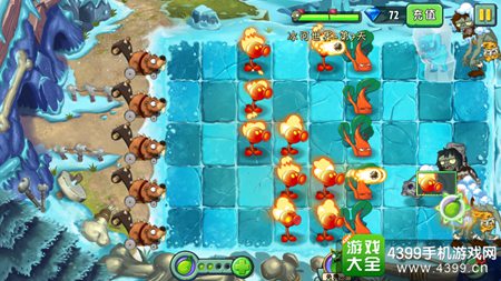 植物大战僵尸2冰河世界第七天攻略