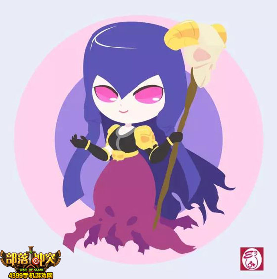 部落冲突萌系兵种 女巫