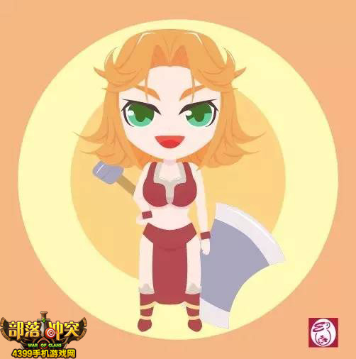 部落冲突萌系兵种 女武神