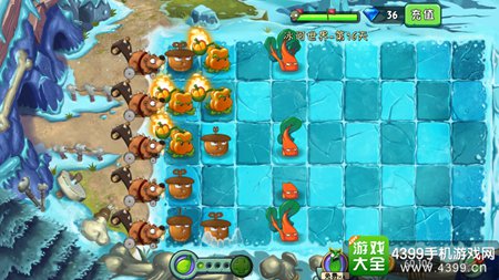 植物大战僵尸2冰河世界第十六天攻略
