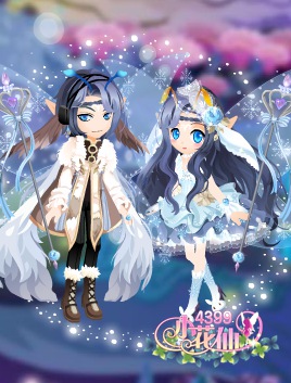 小花仙幻想雪兔套装