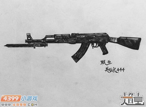 生死狙击玩家手绘-AK47战损