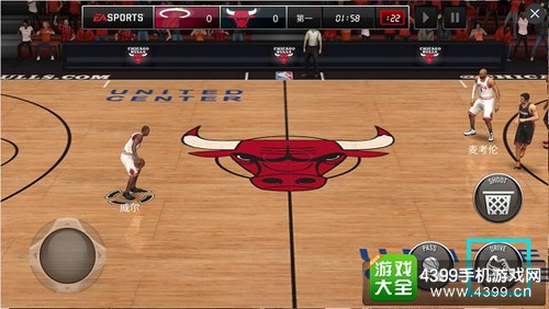 nba live mobile怎么操作——突破