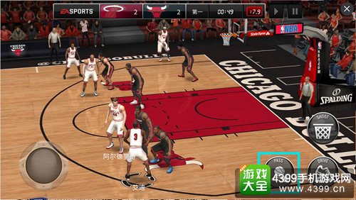 nba live mobile怎么操作——传球
