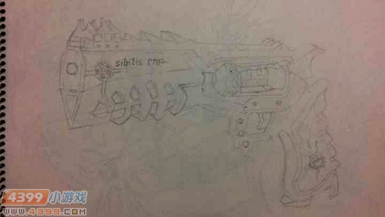 生死狙击玩家手绘-恶灵素描