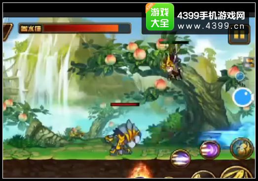 造梦西游4手机版小白龙打参水猿 白龙过十八盘参水猿