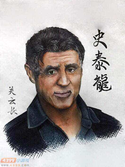 生死狙击玩家手绘-枪战影星史泰龙