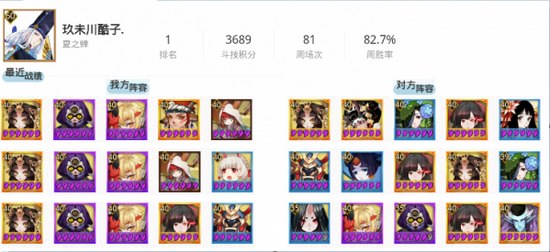 阴阳师斗技阵容