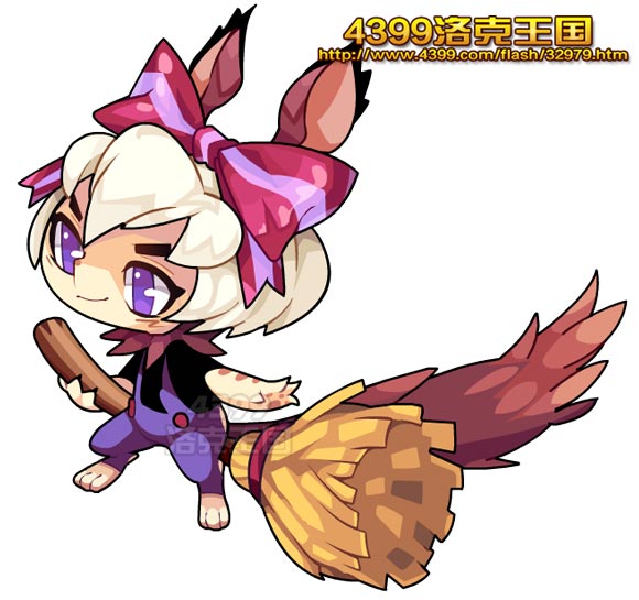 洛克王国萌萌大尾小女巫大图