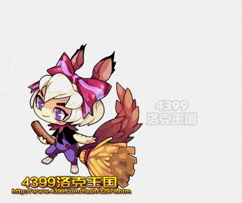 洛克王国萌萌大尾小女巫战斗动图