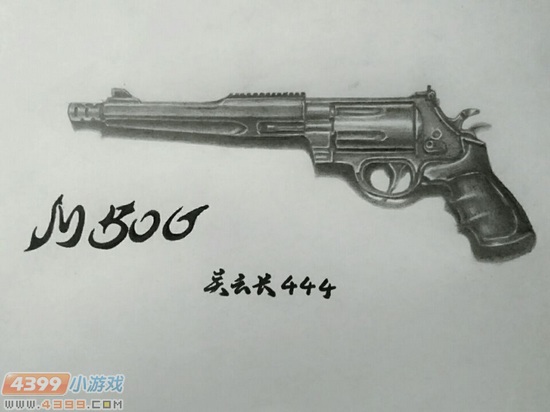 生死狙击玩家手绘-M500