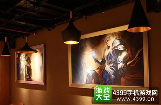 网吧内美术作品