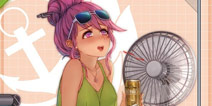 战舰少女r夕张午后时光皮肤 夕张泳装换装