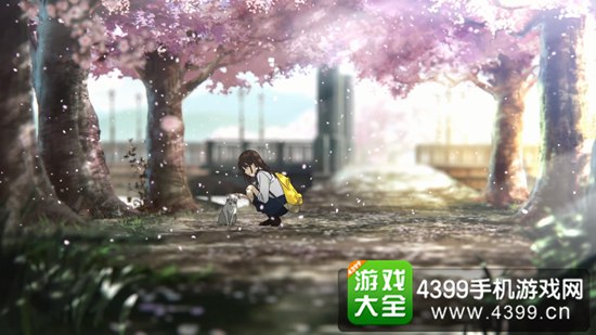 女主角撸猫