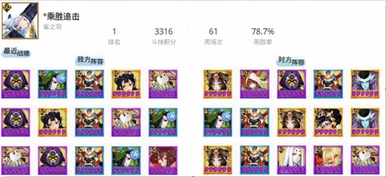 阴阳师斗技阵容