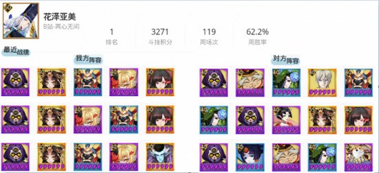 阴阳师斗技阵容