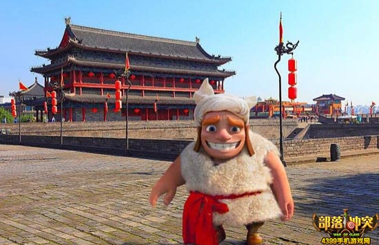 部落冲突建筑工人在中国各地体验生活