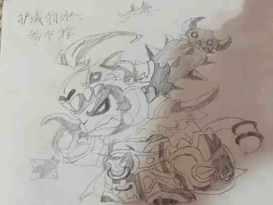 手绘参水猿-4399某椠