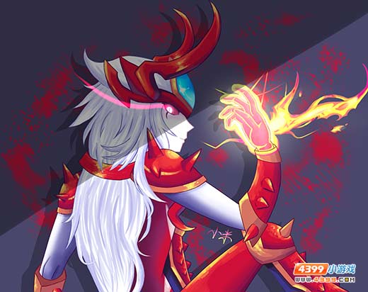 热血精灵派板绘 帝兰特光与白