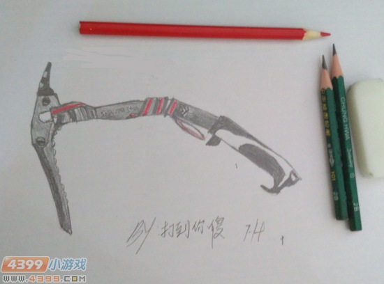 生死狙击玩家手绘-登山镐
