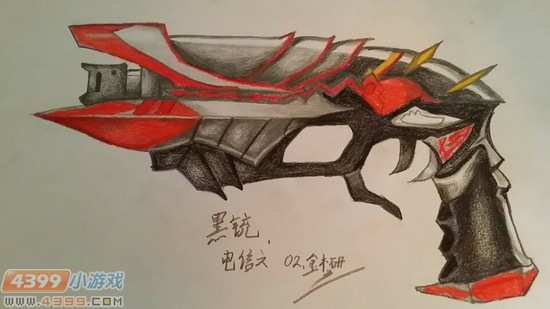 生死狙击玩家手绘-黑铳