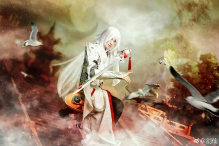 王者荣耀最帅李白COSer