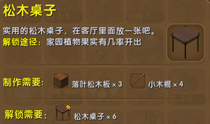 迷你世界松木桌子怎么得 松木桌子合成表介绍