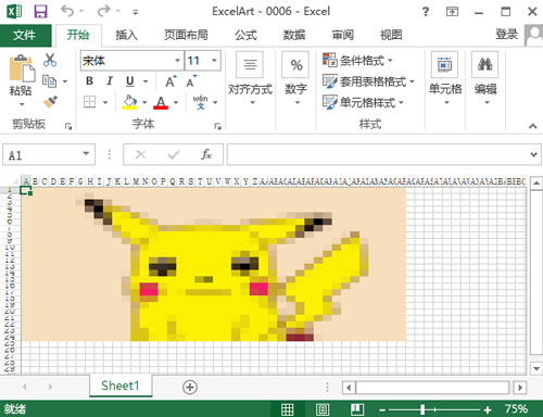 Excel不仅能画画，甚至分出了不同流派