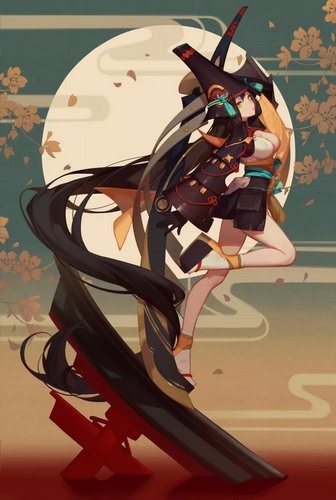 阴阳师妖刀姬原画