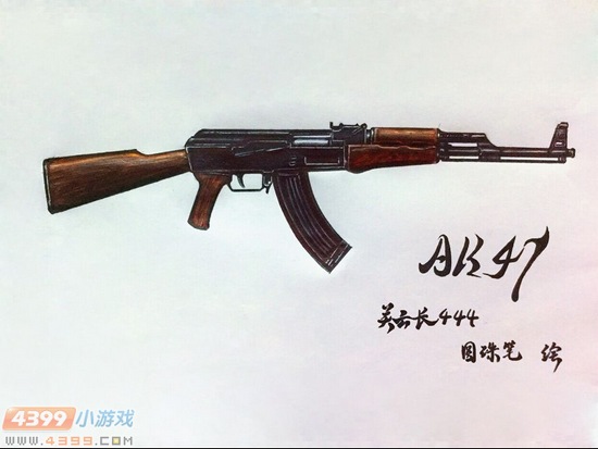 生死狙击玩家手绘-手绘AK47