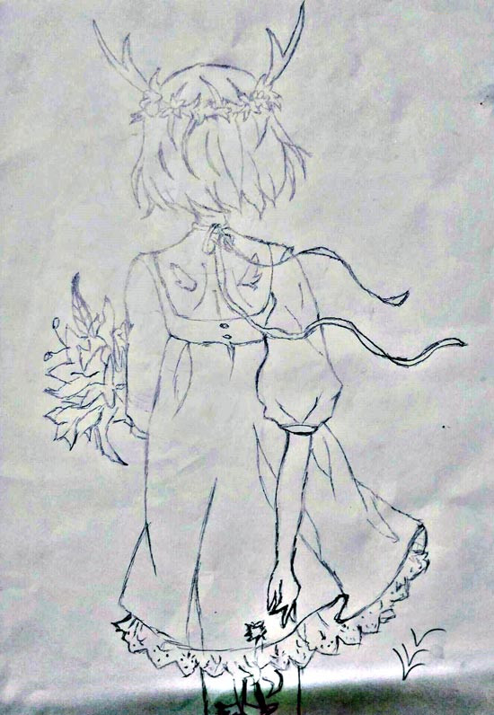 唯美龙女背影-4399妮可