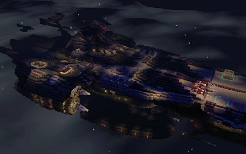 我的世界军舰 手机版星际空母地图存档下载