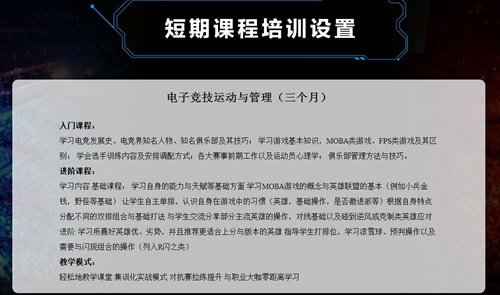 蓝翔电竞学院