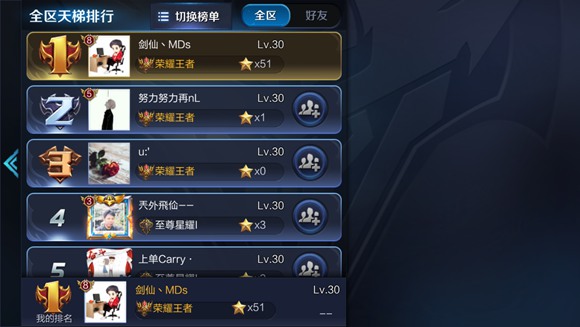 S9赛季第一个荣耀王者50星诞生