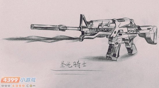 生死狙击玩家手绘-圣光骑士