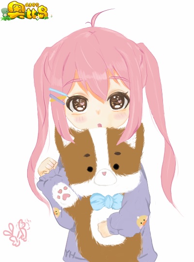 奥比岛绘画作品摸鱼一张