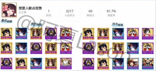阴阳师斗技阵容