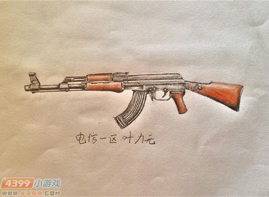 生死狙击玩家手绘-ak47
